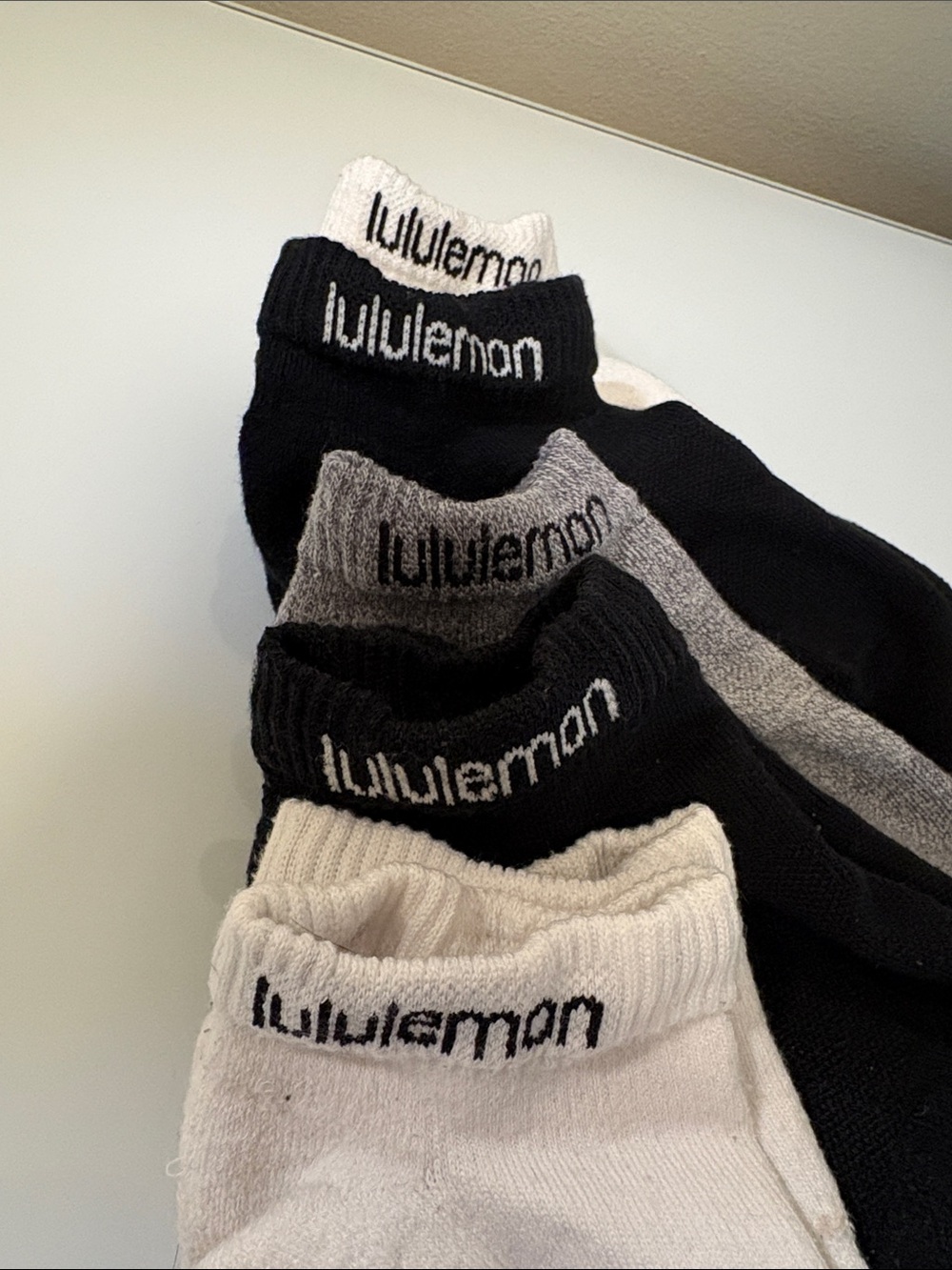 lululemon athletica Low-Cut Sock Set - Black, Gray & White